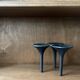 Danish cast iron candle holder design Hornblower by Christel & Christel Holmgren, Denmark 1970