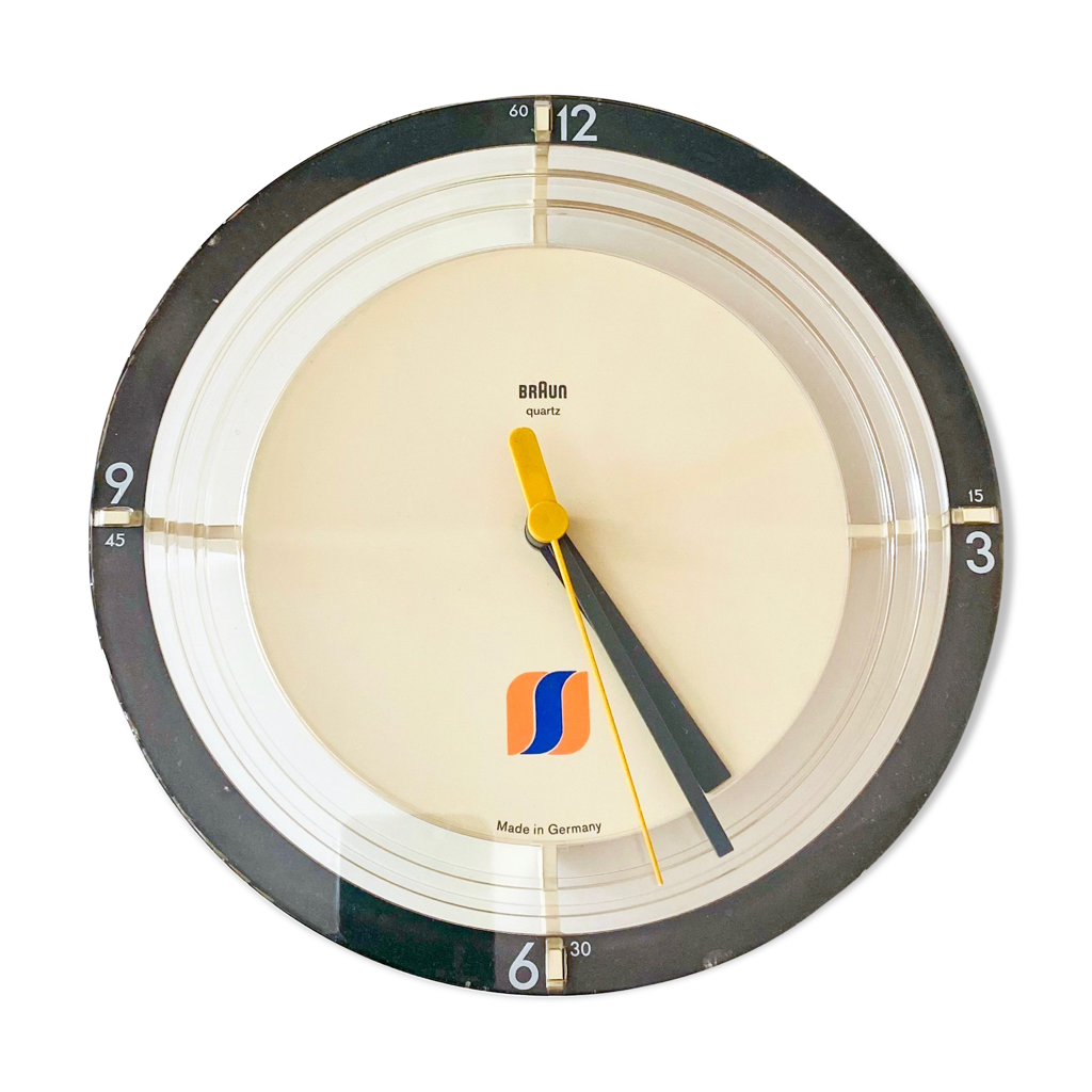 Vintage wall clock braun abw 21, dietrich lubs | Selency