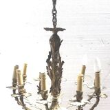 Chandelier style Louis XV solid bronze