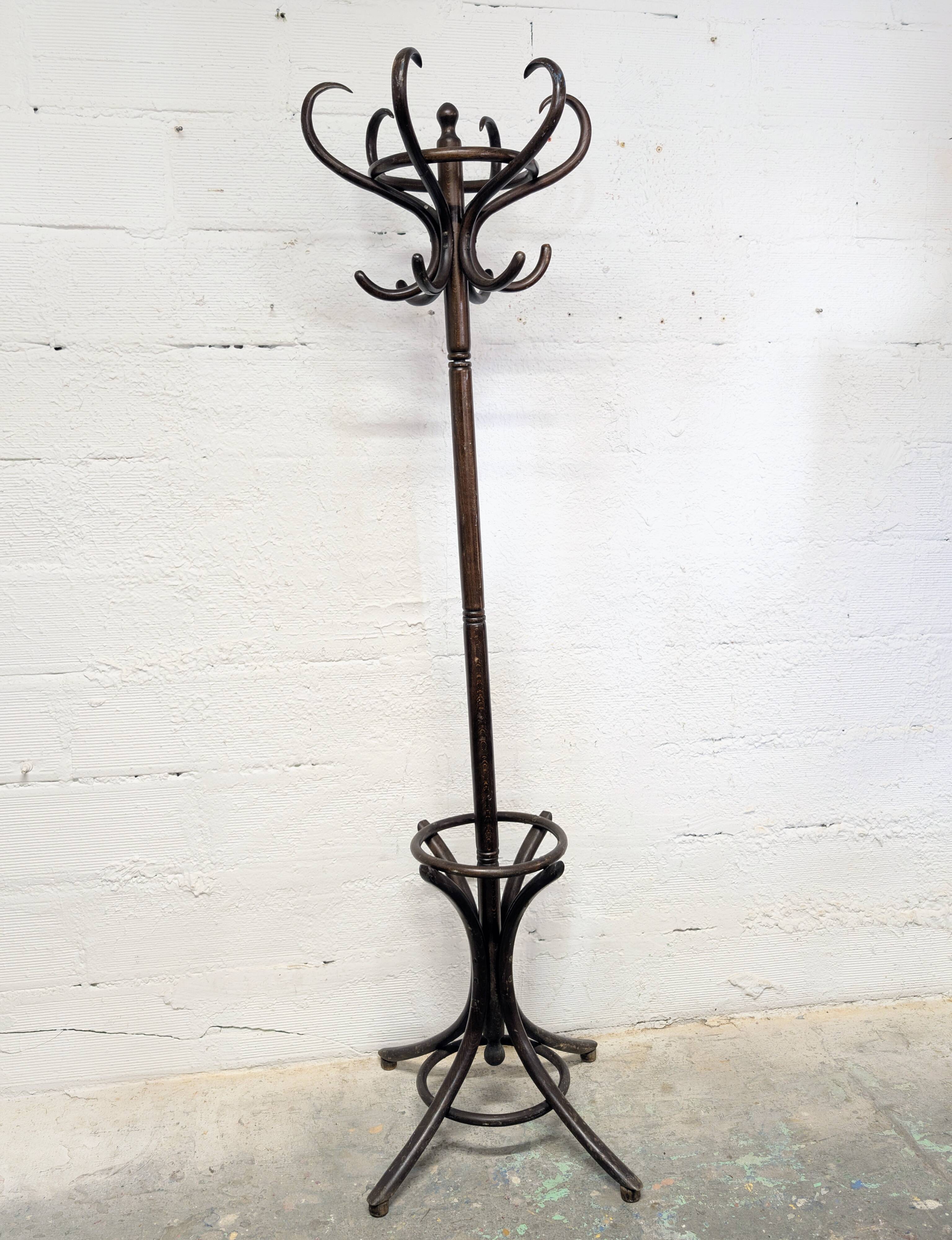 Bentwood bistro parrot coat rack
