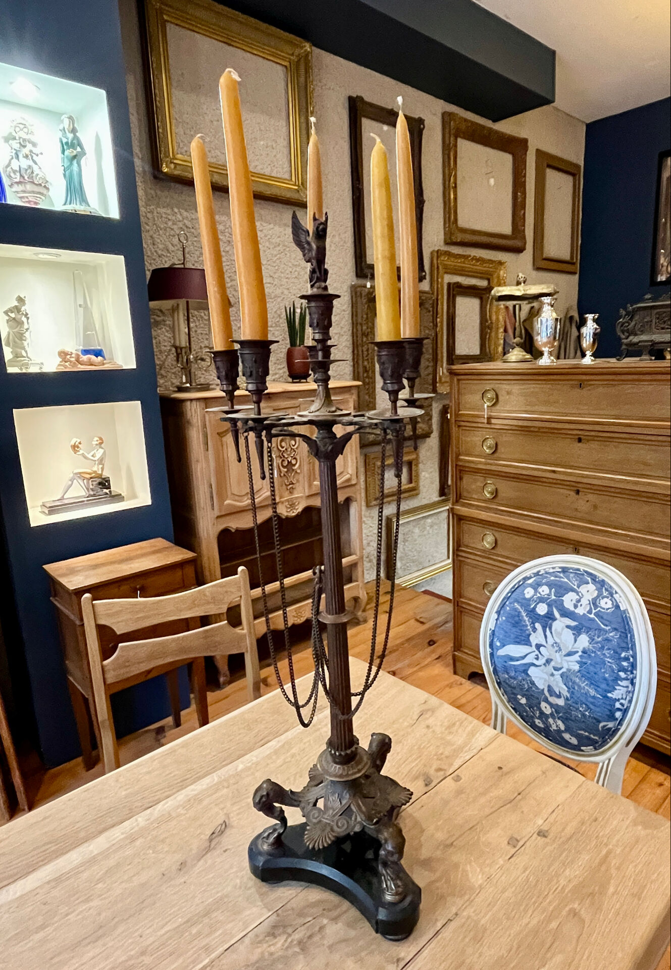 Pair of bronze candelabra Napoleon III
