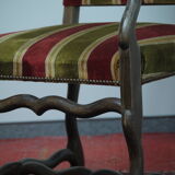 Louis XIII walnut sheep bone style chair