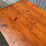 Grande table de café bistrot alsacienne sapin French bistro table 1930