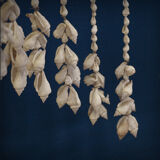 Balinese hanging lamp in curly shells