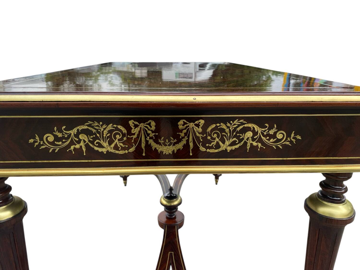 Napoleon III marquetry desk table