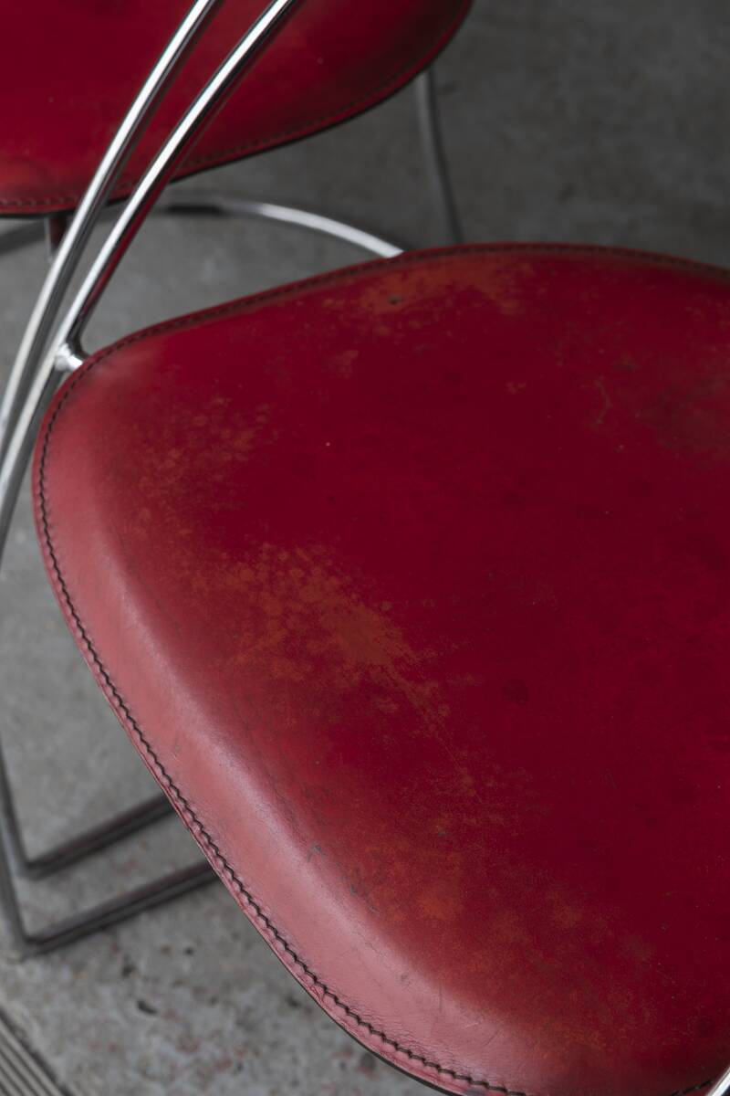 Set of 4 dining chairs 'Linda' by Arrben, Italian design, 1980s