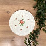Plat à gâteau en faïence