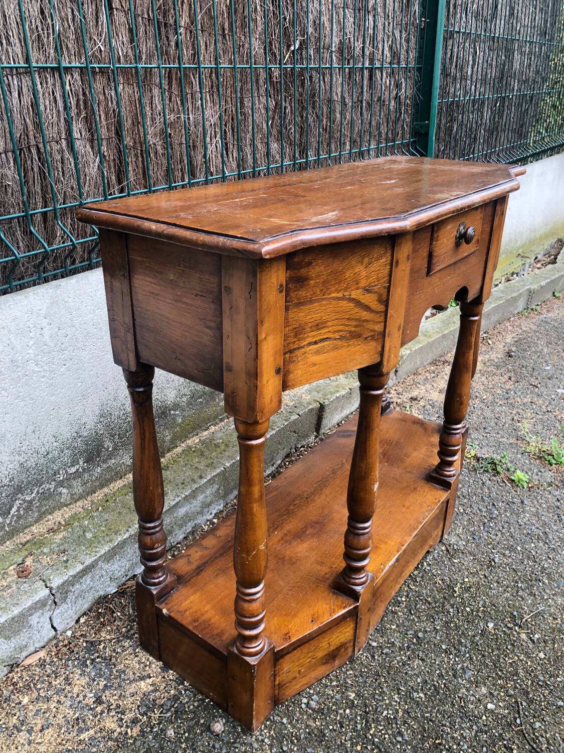 Low rustic style console