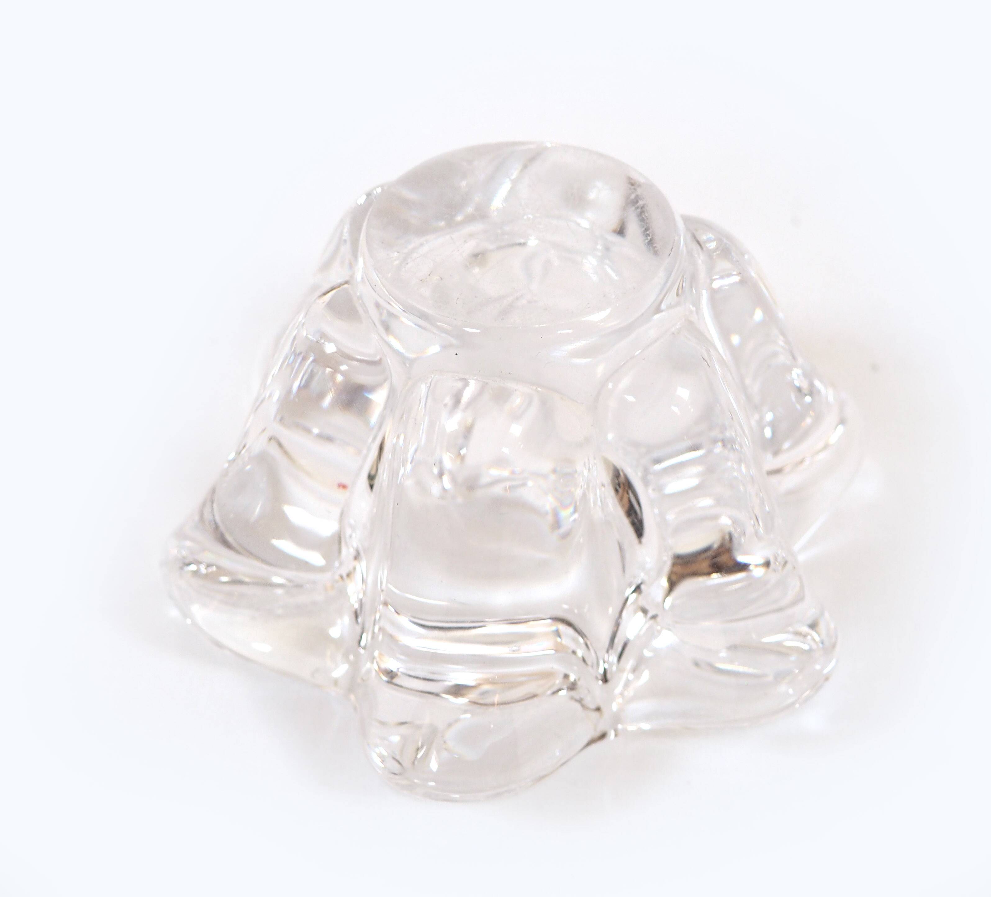 Small crystal ashtray or candle holder