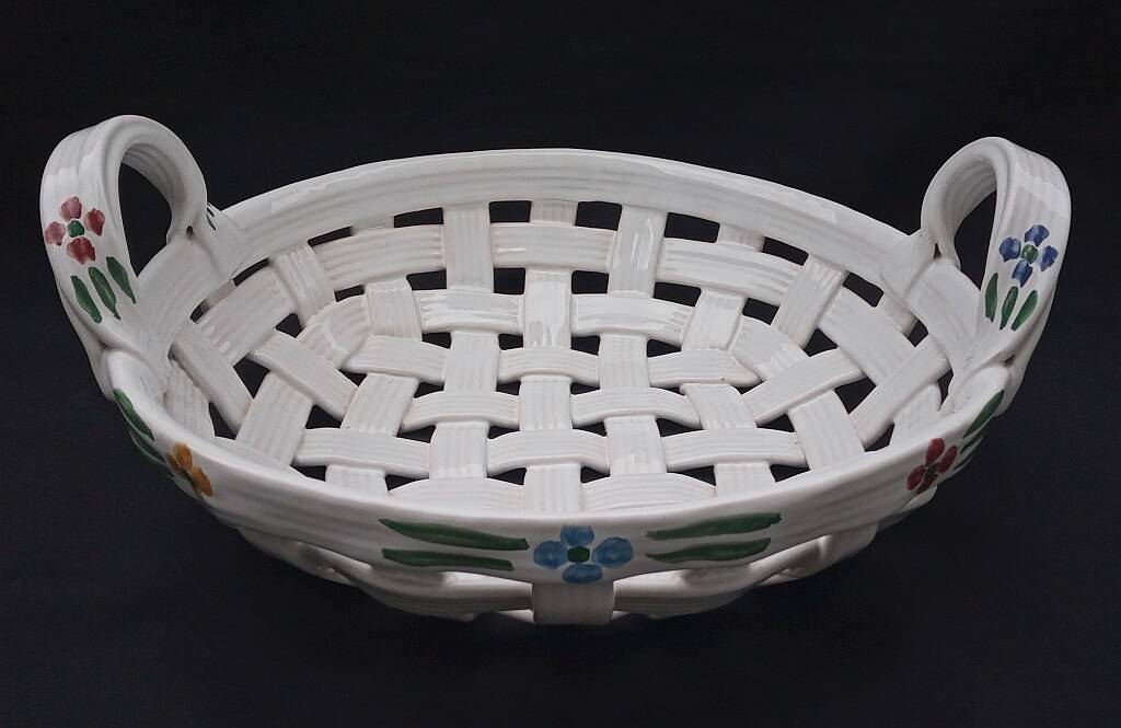 Handmade Ceramic Basket Italy