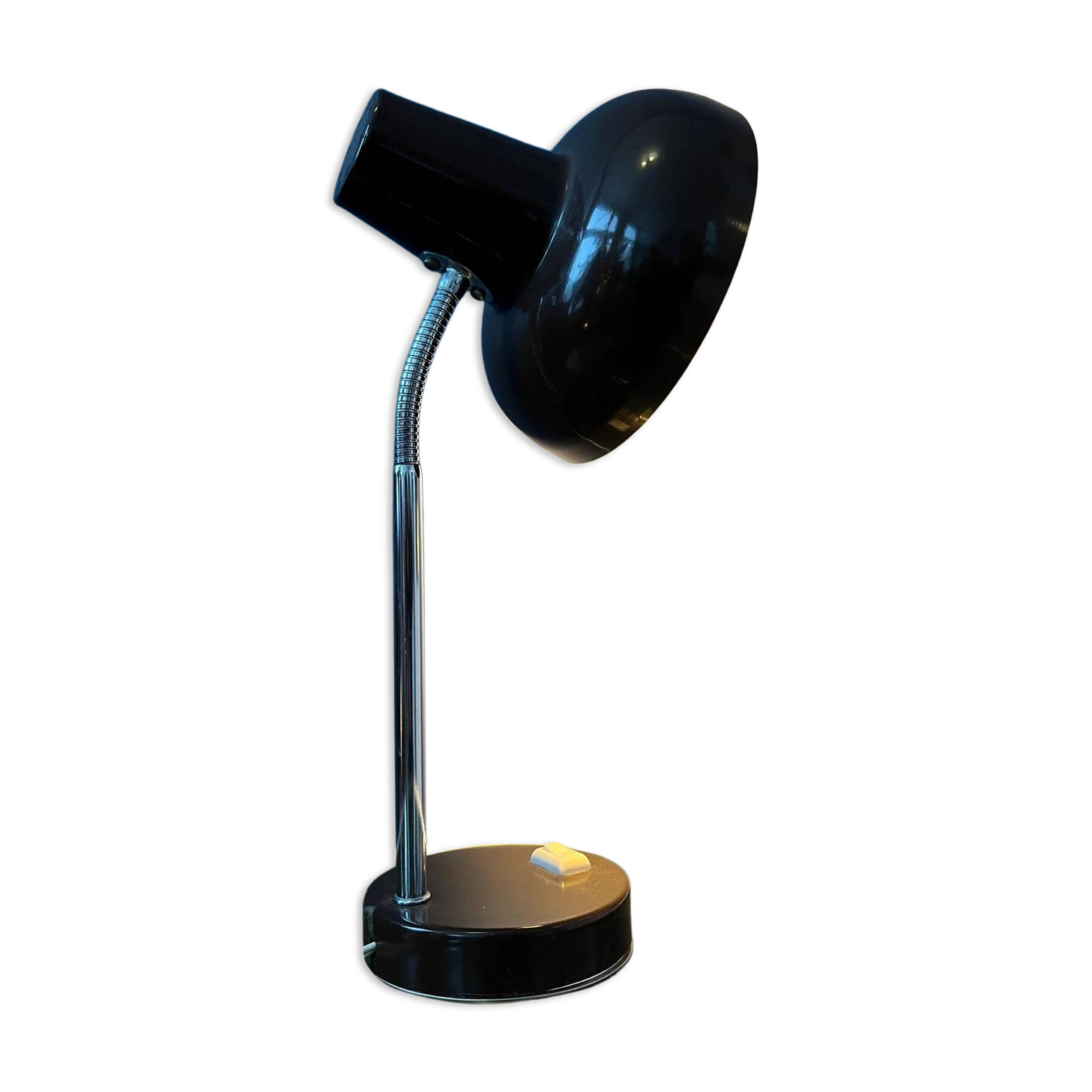 Metal vintage brown table lamp