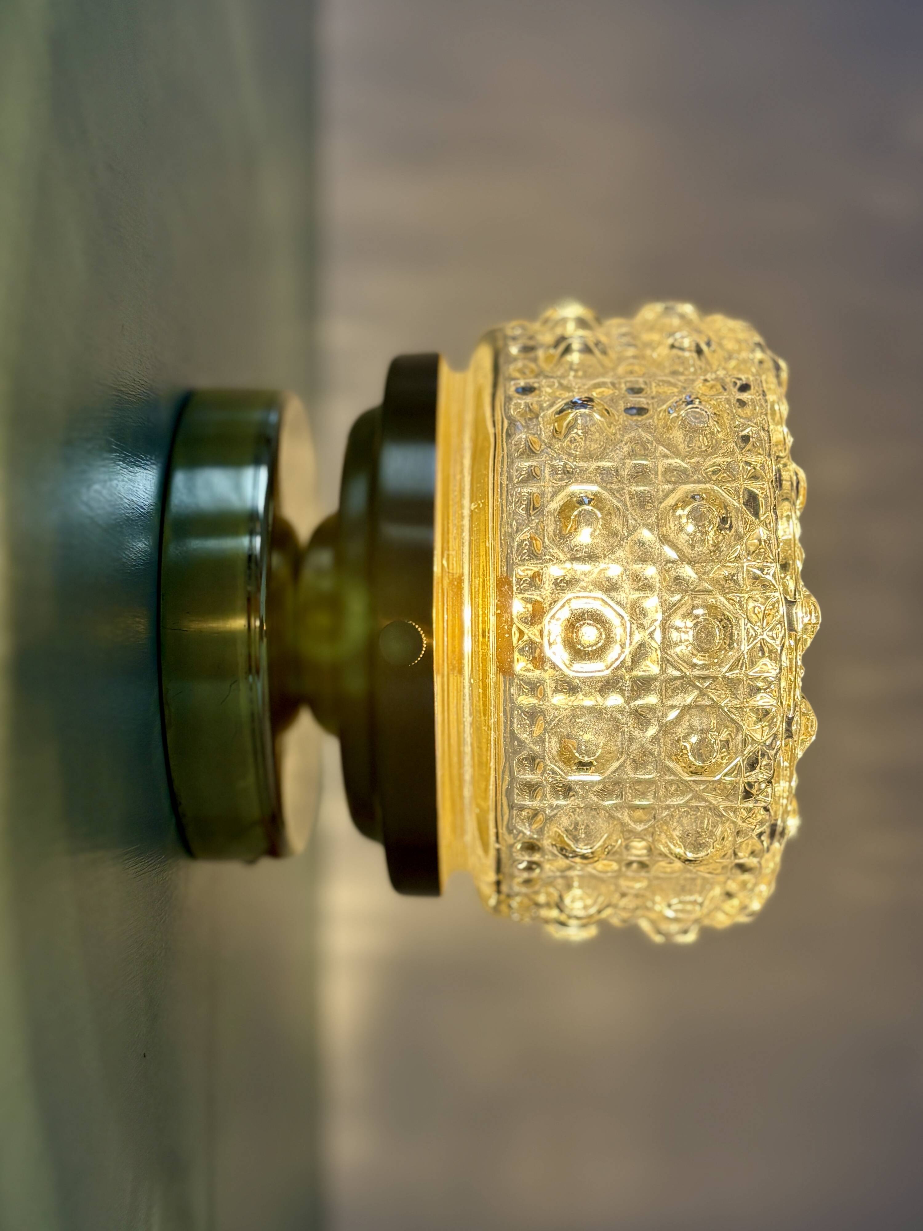 Vintage glass moulded globe wall/ceiling light.