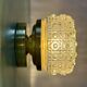 Vintage glass moulded globe wall/ceiling light.