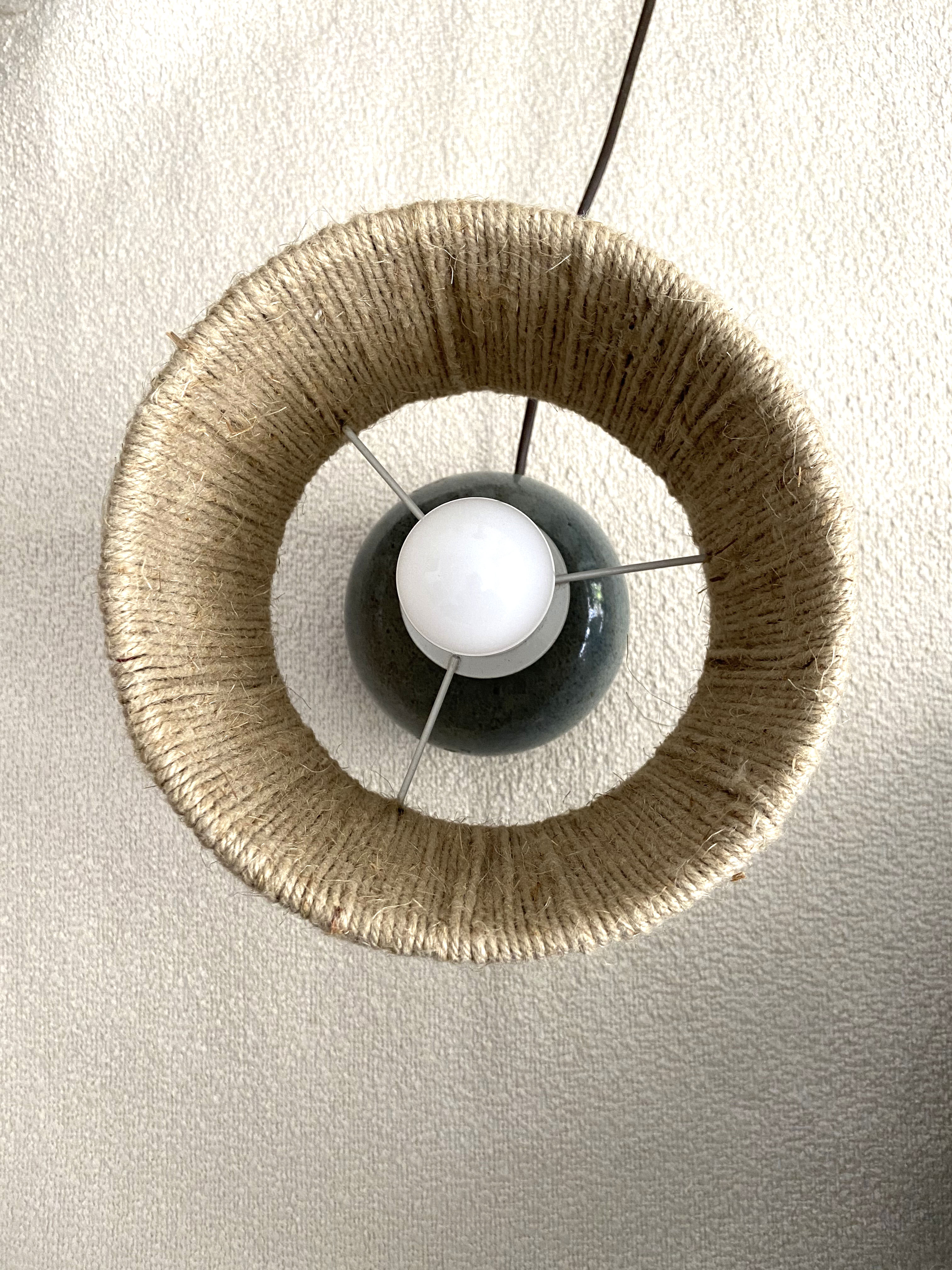 Blue sandstone bedside lamp