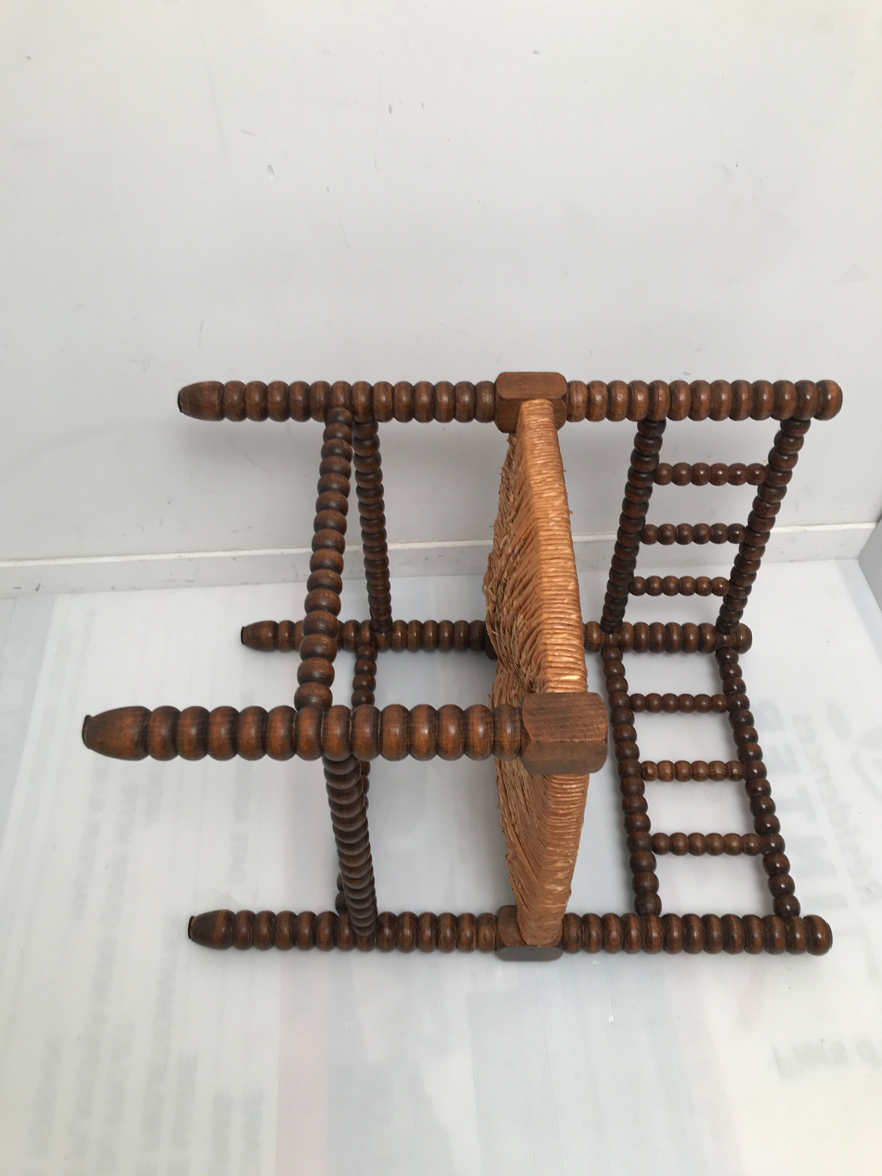 Vintage wooden corner chair turns, 50/60