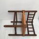 Vintage wooden corner chair turns, 50/60