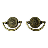 Brass furniture handles - a pair