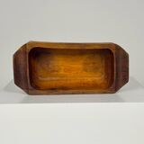 Imposing storage compartment in carved solid wood, Auvergne, early 20th century