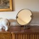 Mid-century brass table mirror / vanity, Italy 1960s