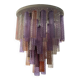 Lustre en tube de verre de Murano multicolore