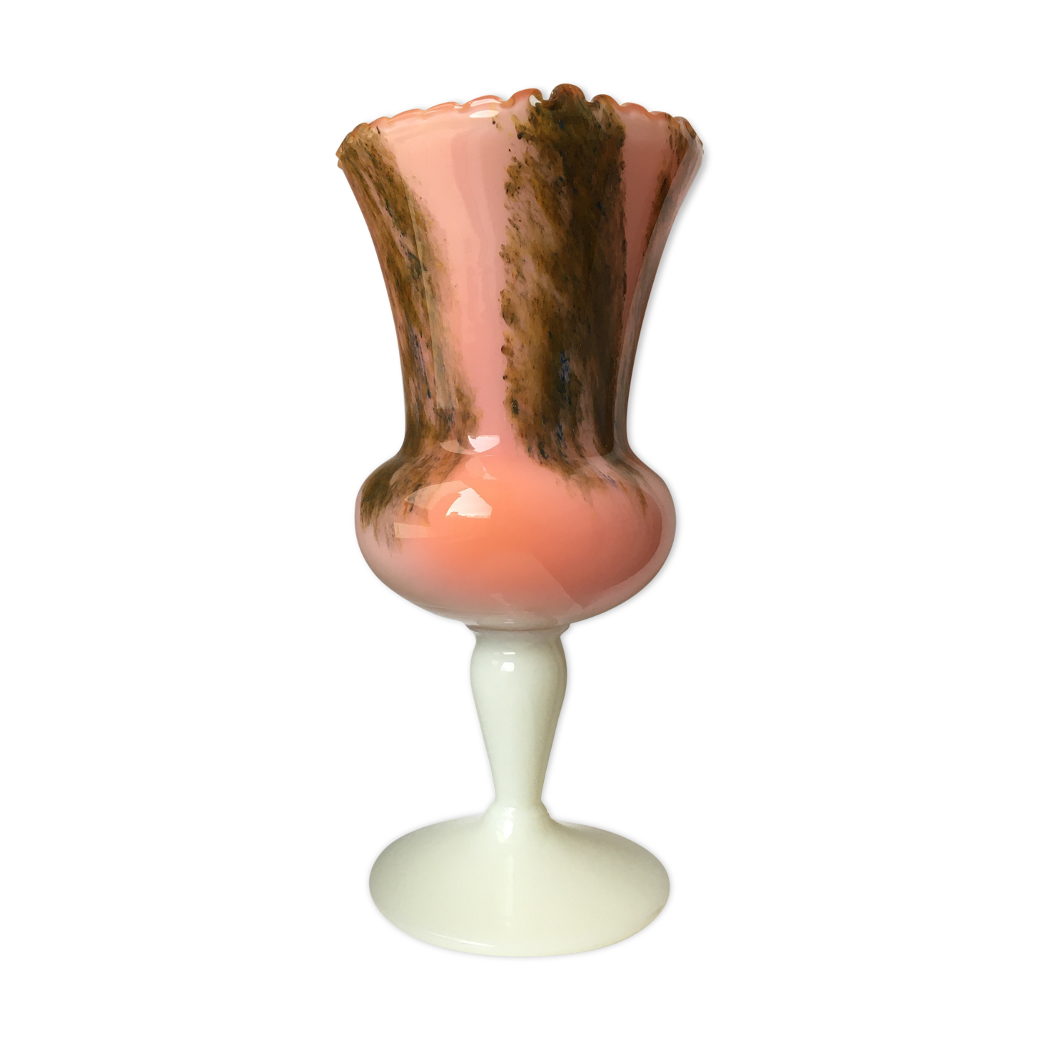 Opaline stand vase