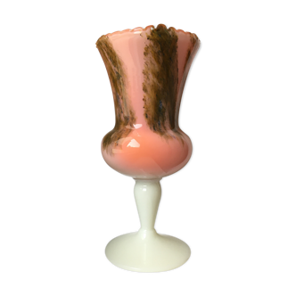 Opaline stand vase