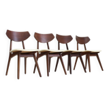 Vintage Danish teak dining chairs, set of 4