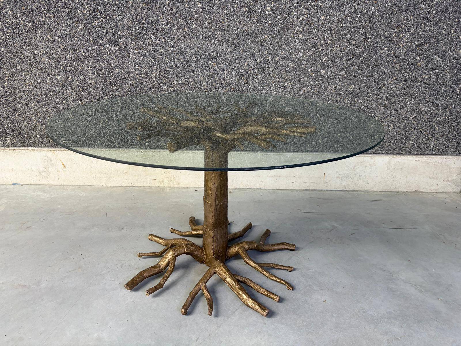 Table à manger en branche d'arbre, années 1980