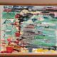 Swedish Oil on Canvas“Abstract Composition” by Klas Engman– Vintage &Framed