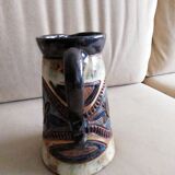 Glazed pottery pitcher