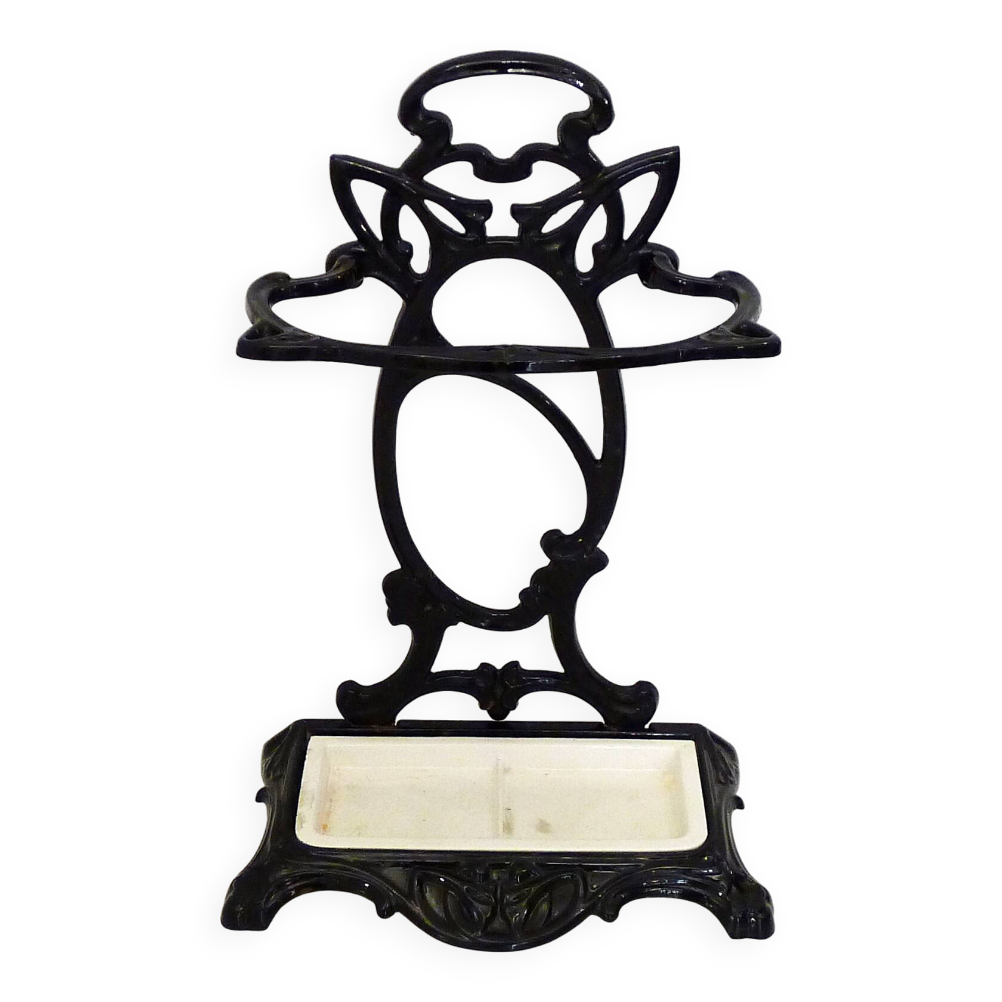 Enameled cast iron umbrella stand