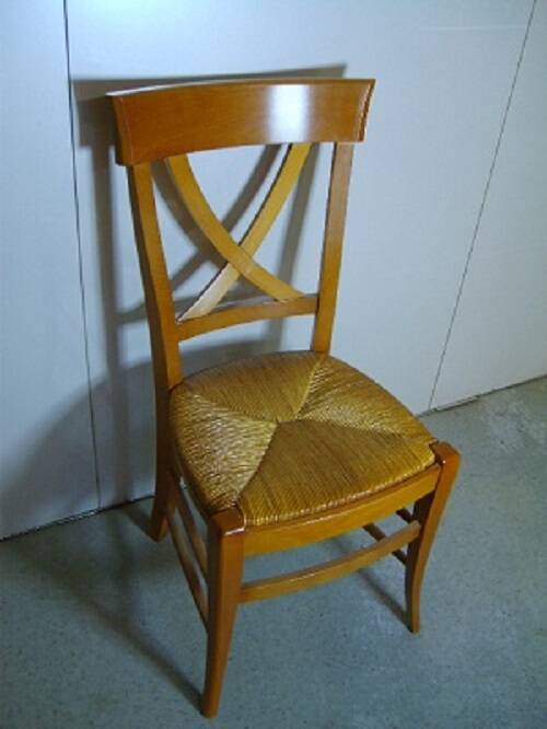 Beech cross chair, work chair