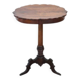 Antique Walnut Gueridon Table, Italy, 19th Century