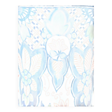 Pair of Dutch Delft Makkum ceramic table lamps with new olive green velvet shades.