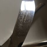 Set 8 knives 1960 Christofle silver metal space age