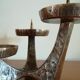 Vintage patinated bronze bougeoir 60/70v