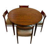 Ensemble de salle à manger par Arne Vodder, 1950s