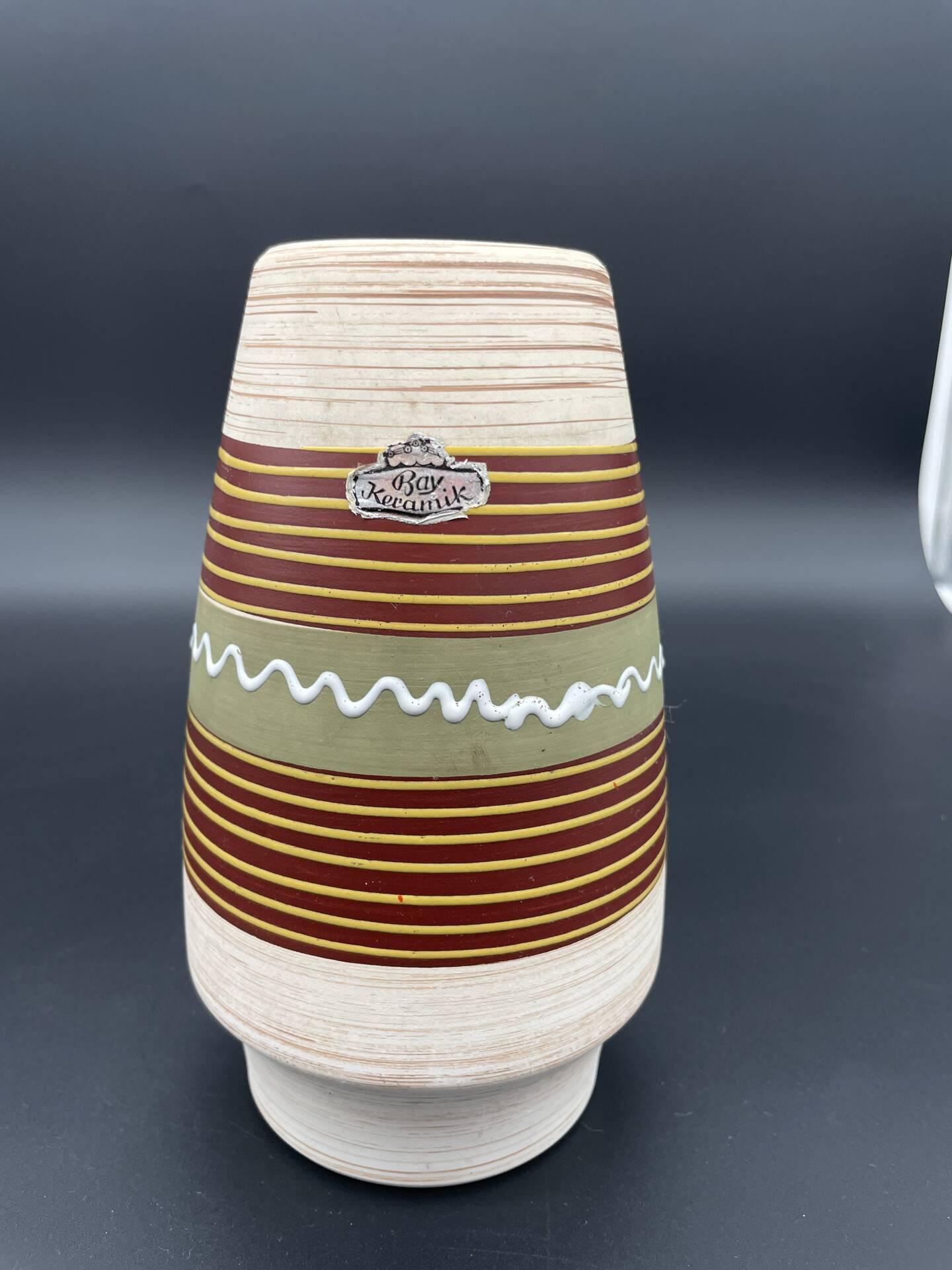 Vase Bay Keramik 617-20, decor Parma, 1960s