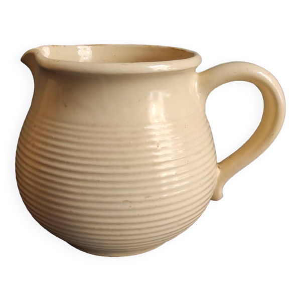 Pichet beige vintage français