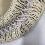 Rattan mirror