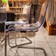 4 vintage transparent chairs 1990
