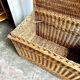 Trunk, woven wicker chest