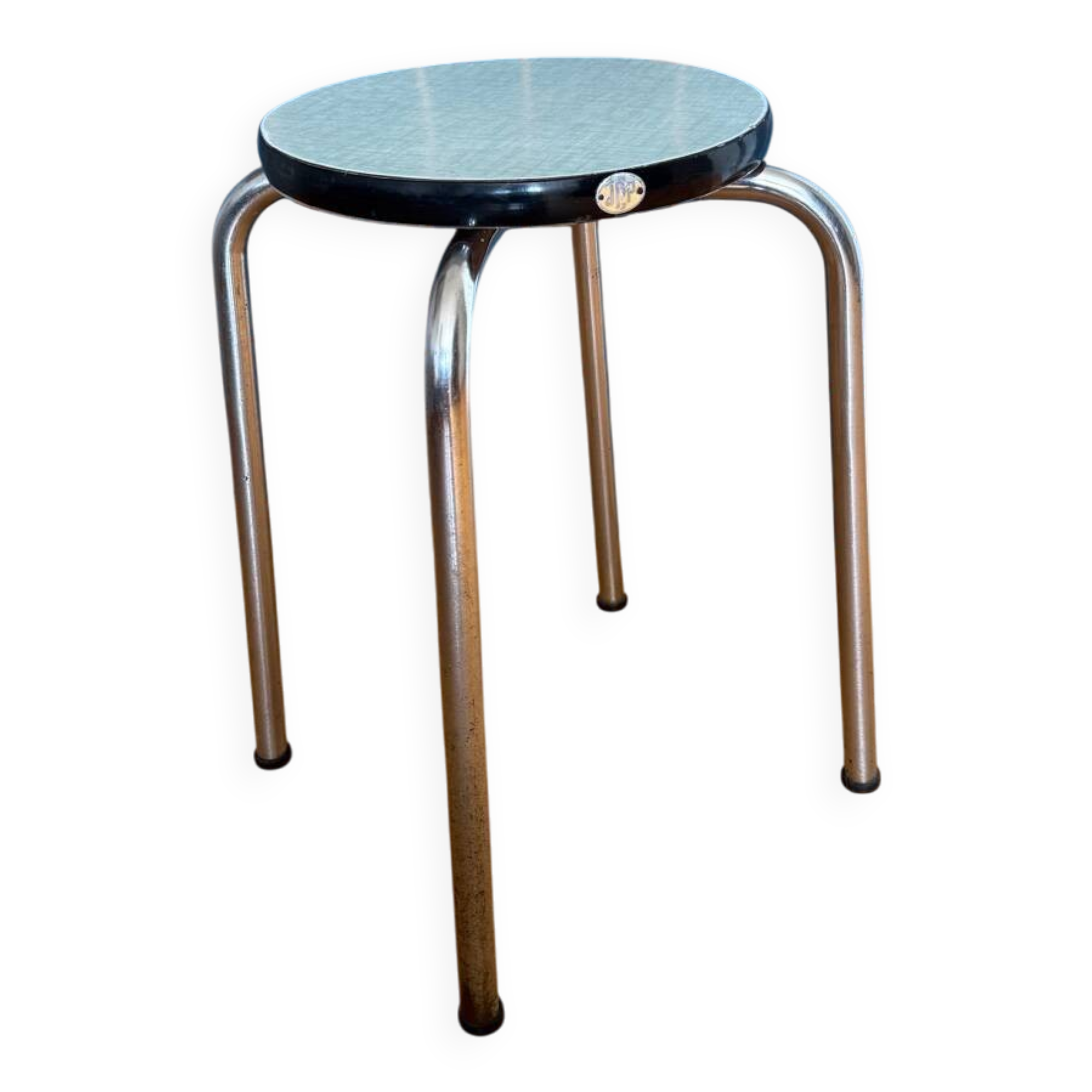 JPP round stool in vintage Formica