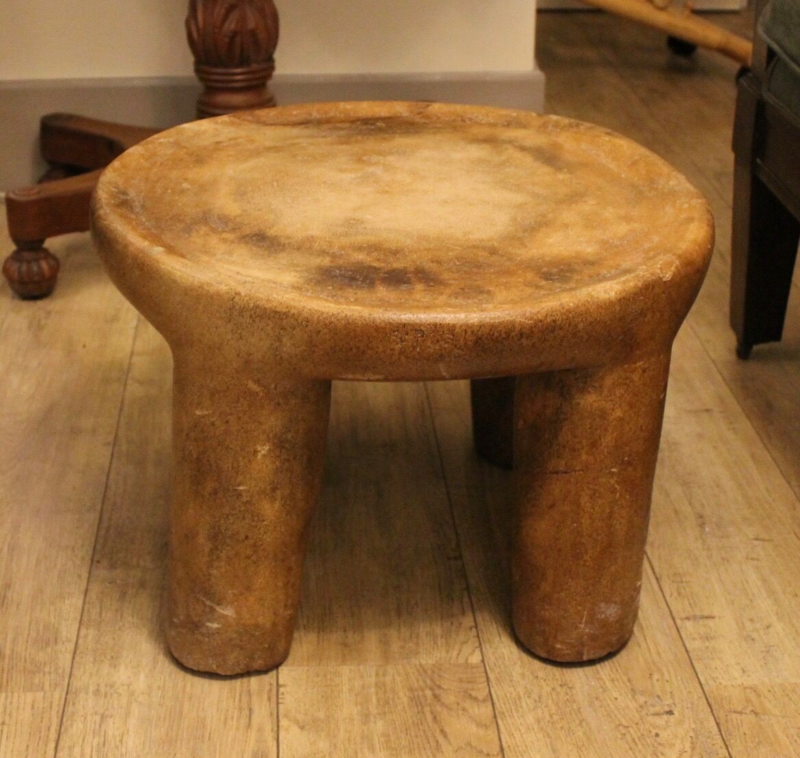 Palm wood table, unique piece, XX th