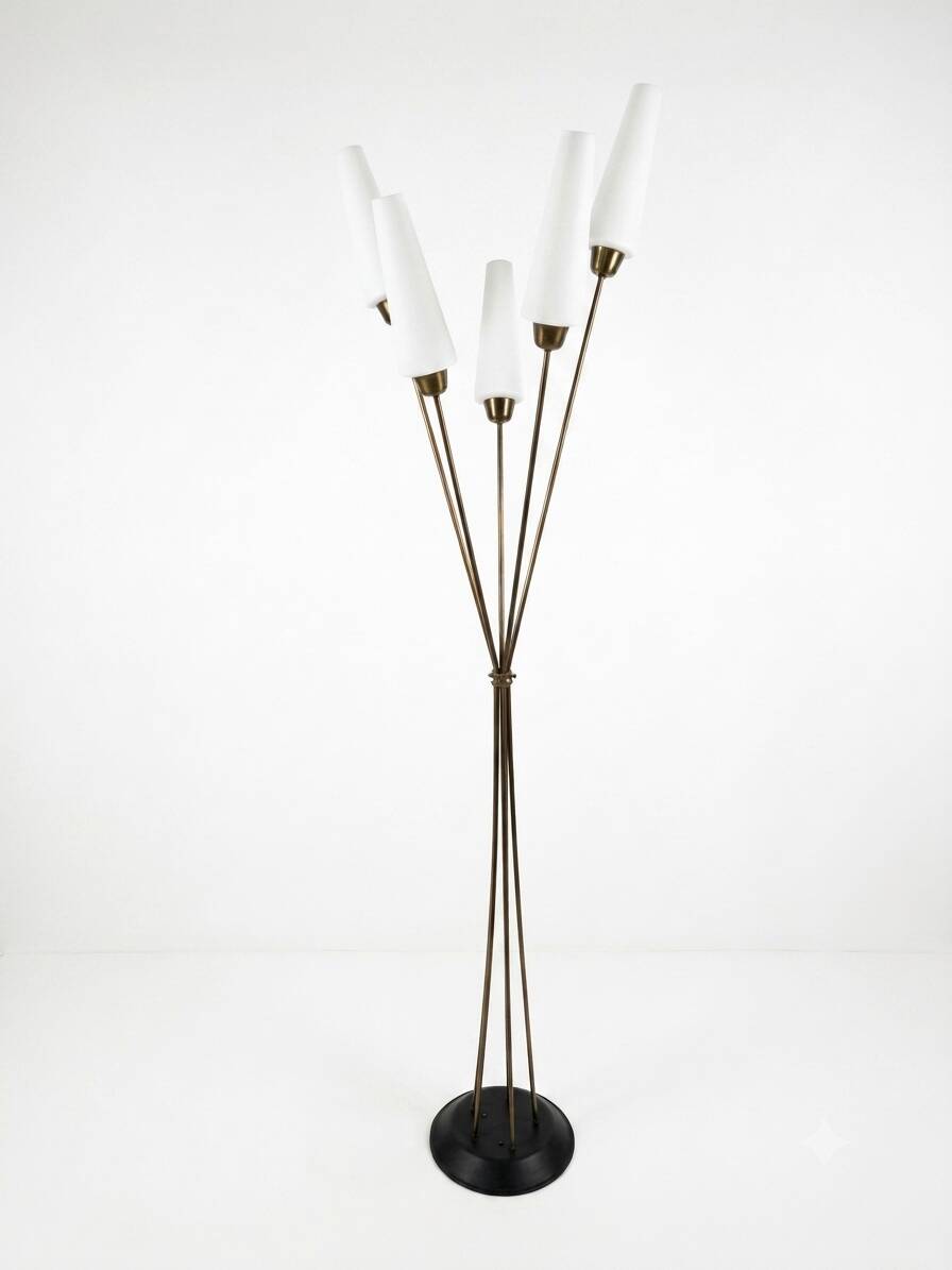 1960s five-light floor lamp
