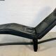 VINTAGE MID-CENTURY BLACK LEATHER CHAISE LOUNGE BY INGMAR RELLING