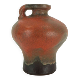 Carstens toennishof vase model no.0875-18 gerda heuckeroth orange brown 60s