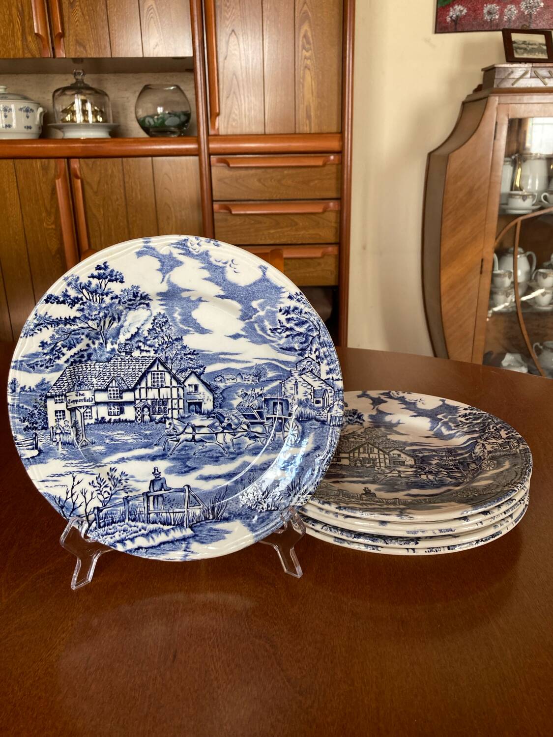 6 flat plates English Style / Lunéville France