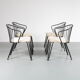 1950s Set of elegant dining chairs