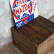 Double-sided enamel plate Piles Mazda Station service